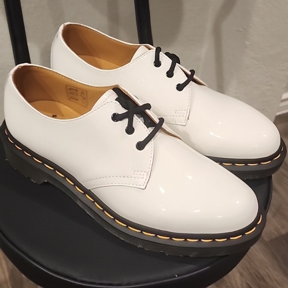 Dr Martens 1461 Patent Leather Oxford Shoes - Picture 7 of 9